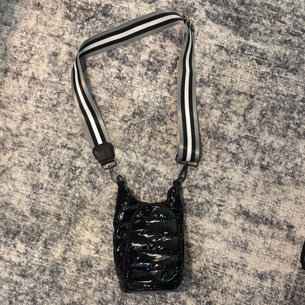 Black Quilted Crossbody Bag